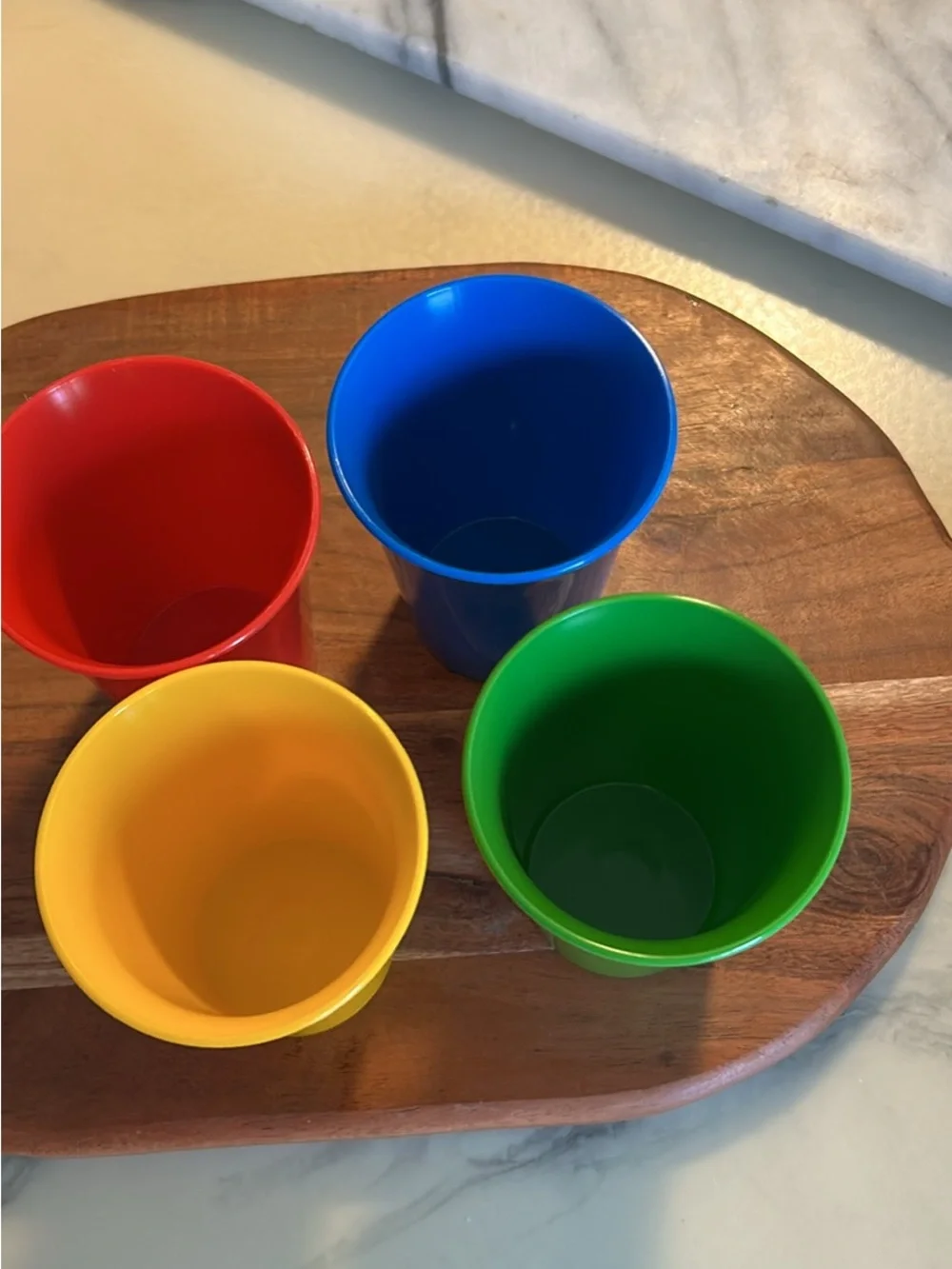 Vintage Tupperware Bell Tumblers/Kids cups in Primary Colors #109